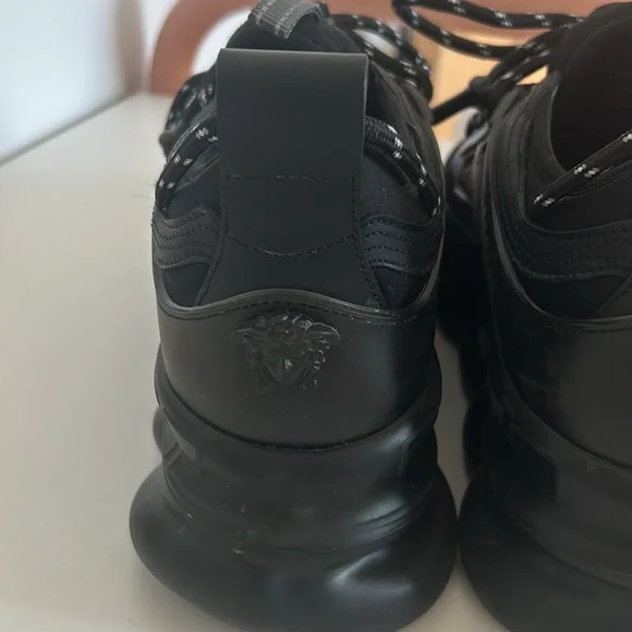 Versace Black and Red Espadrilles Modern Design - Picture 3 of 6